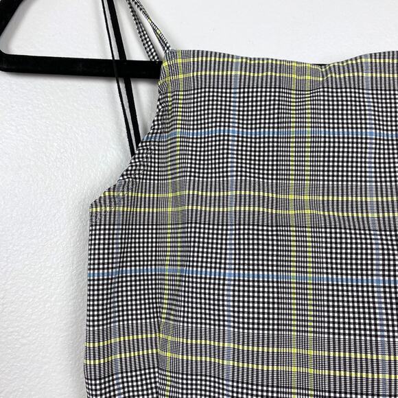 Garage Regina Halter Plaid Cropped Fitted Stretch Retro Inspired Strappy Medium - Picture 3 of 8